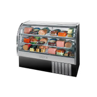 Beverage-Air CDR5/1-B-20 61" Full Service Deli Case w/ Curved Glass - (3) Levels, 115v