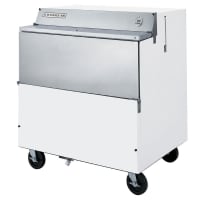Beverage-Air SMF34Y-1-W Milk Cooler w/ Top &amp; Side Access - (512) Half Pint Carton Capacity, 115v