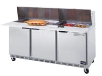Beverage-Air SPE72-18 72" Sandwich/Salad Prep Table w/ Refrigerated Base, 115v
