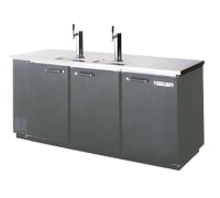 Beverage-Air DD78-1-B 79" Draft Beer System w/ (4) Keg Capacity - (2) Columns, Black, 115v