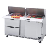 Beverage-Air SPED60-12M-2 60" Sandwich/Salad Prep Table w/ Refrigerated Base, 115v