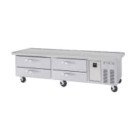 Beverage-Air WTRCS84-1-89 89" Work Top Refrigerator w/ (2) Sections &amp; (4) Drawers, 115v