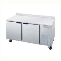 Beverage-Air WTR67A 67" Worktop Refrigerator w/ (2) Sections &amp; (2) Doors, 115v