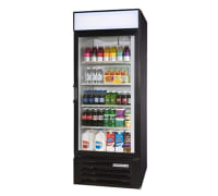 Beverage-Air LV27-1-B-LED 30" One-Section Glass Door Merchandiser w/ Swing Door, 115v