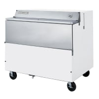 Beverage-Air SMF49Y-1-W Milk Cooler w/ Top &amp; Side Access - (768) Half Pint Carton Capacity, 115v