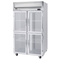 Beverage-Air HRPS2-1HG 52" Two Section Reach In Refrigerator, (4) Left/Right Hinge Glass Doors, 115v