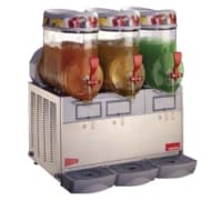 Cecilware Pro Triple Slush Machine w/ 1 1/2 gal/Bowl Capacity, Manual Fill, Stainless, 115v (MT3MINI)