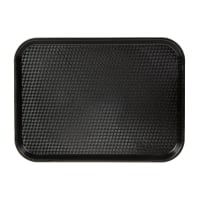 Cambro 1216FF110 Plastic Fast Food Tray - 16 1/10" L x 11 4/5"W, Black
