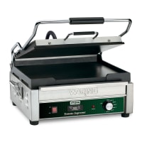 Waring WFG275T Single Commercial Panini Press w/ Cast Iron Smooth Plates, 120v