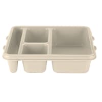 Cambro 9114CP161 Plastic Meal Delivery Tray w/ (4) Compartments, 8 15/16" x 10 3/4", Ta...