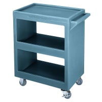 Cambro BC2254S401 3 Level Polymer Utility Cart w/ 350 lb Capacity, Raised Ledges