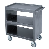 Cambro BC230191 3 Level Polymer Utility Cart w/ 500 lb Capacity, Raised Ledges