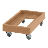 Cambro CD1327157 Camdolly® for Milk Crates w/ 300 lb Capacity, Coffee Beige