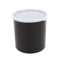 Cambro CP27110 2 7/10 qt Salad Crock with Lid - Polypropylene, Black