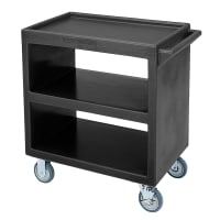 Cambro BC230110 3 Level Polymer Utility Cart w/ 500 lb Capacity, Raised Ledges