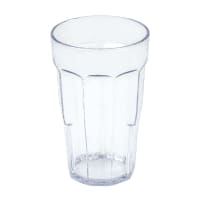 Cambro LT14152 14 oz Clear Hammered Plastic Tumbler