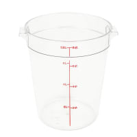Cambro RFSCW8135 8 qt Camwear Round Storage Container - Clear