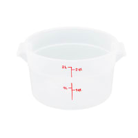 Cambro RFS2PP190 2 qt Round Storage Container - Translucent