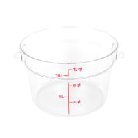 Cambro RFSCW12135 12 qt Camwear Round Storage Container - Clear