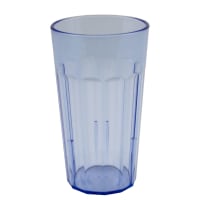 Cambro NT12401 12 3/5 oz Slate Blue Fluted Plastic Tumbler