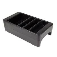 Cambro LCDCH110 Condiment Organizer w/ (4) Bins - Black