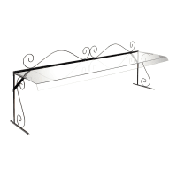Cal-Mil 7106 72" Portable Buffet Sneezeguard w/ Wire Frame &amp; Acrylic Guard