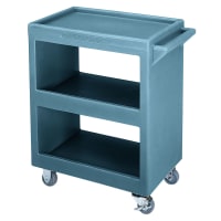 Cambro BC225401 3 Level Polymer Utility Cart w/ 350 lb Capacity, Raised Ledges