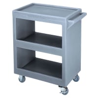 Cambro BC2254S191 3 Level Polymer Utility Cart w/ 350 lb Capacity, Raised Ledges