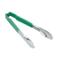 Vollrath 4781670 16"L Stainless Steel Utility Tongs - Green