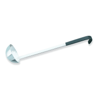 Vollrath 58033 3 oz Soup Ladle - Stainless Steel, Black Kool-Touch™ Handle