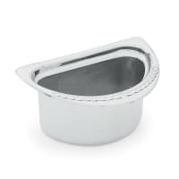 Vollrath 8230620 1 7/10 qt Miramar® Decorative Half Size Oval Foodpan - Stainless