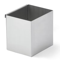 Vollrath SH-1 1 Compartment Straw Holder - 4 1/8 x 5" x 5", Black