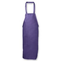 Intedge Deluxe Bib Apron &amp; Tie w/ Hip Pocket, 32 x 28" Purple (335-1 PUR)