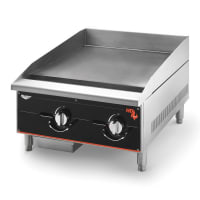 Vollrath 924GGM 24" Gas Griddle w/ Manual Controls - 1" Steel Plate, Liquid Propane