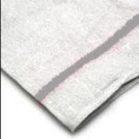 Intedge Towel Herringbone, 16 in x19 in, 100% Cotton, White with Stripe (312SP)