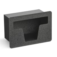 Vollrath FMS-6 1 Compartment Straw Holder - 10 9/16" x 4 13/16" x 7 5/16", Black