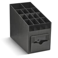 Vollrath CTNO-06 100 Napkin Dispenser w/ Adjustable Condiment Compartments - 9" x 15 3/16&qu...