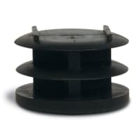 CSL 1" Replacement Flat End Plug, Black (P136-4)