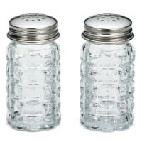 Tablecraft 163S&P-2 1 1/2 oz Salt/Pepper Shaker - Glass, 3 1/2"H