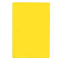 Tablecraft CB1824YA Yellow Polyethylene Cutting Board, 18" x 24" x 1/2"