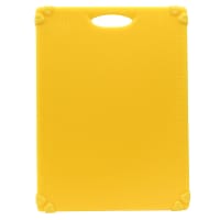 Tablecraft CBG1520AYL Cutting Board w/ Anti-Slip Grips, 15" x 20", Polyethylene, Yellow