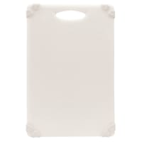 Tablecraft CBG1218AWH Cutting Board w/ Anti-Slip Grips, 12" x 18", Polyethylene, White