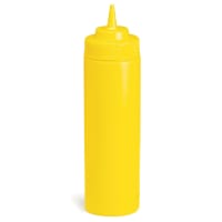 Tablecraft C12463M Cash And Carry WideMouth Squeeze Dispenser, 24-oz, Yellow