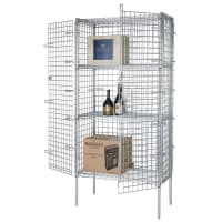 Focus FSEC244863 48" Stationary Security Cage - 24"W, Chromate