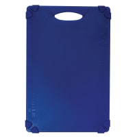 Tablecraft CBG1218ABL Cutting Board w/ Anti-Slip Grips, 12" x 18", Polyethylene, Blue