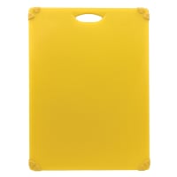 Tablecraft CBG1824AYL Cutting Board w/ Anti-Slip Grips, 18" x 24", Polyethylene, Yellow