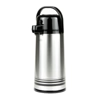 Update PSVL-25-BK/SF 2 1/2 liter Sup R Air Airpot - Stainless Liner, Black Push Top, Brushed Stainless