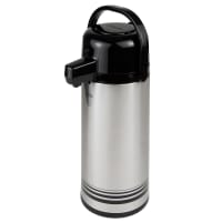 Update PSVL-30-BK/SF 3.0 liter Sup-R-Air Airpot - Stainless Liner, Black Push Top, Brushed Stainless
