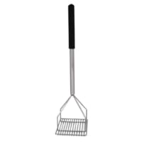 Update MMSQ-24 6" Square Potato Masher - 23 3/8" Black Handle