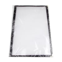 Update MCL-2BK Double Fold Menu Cover - 9 1/4" x 14 5/8" Transparent/Black